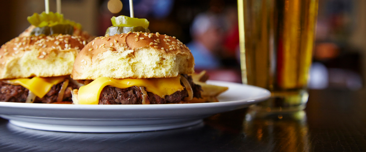 Beer and Burger Promotion.